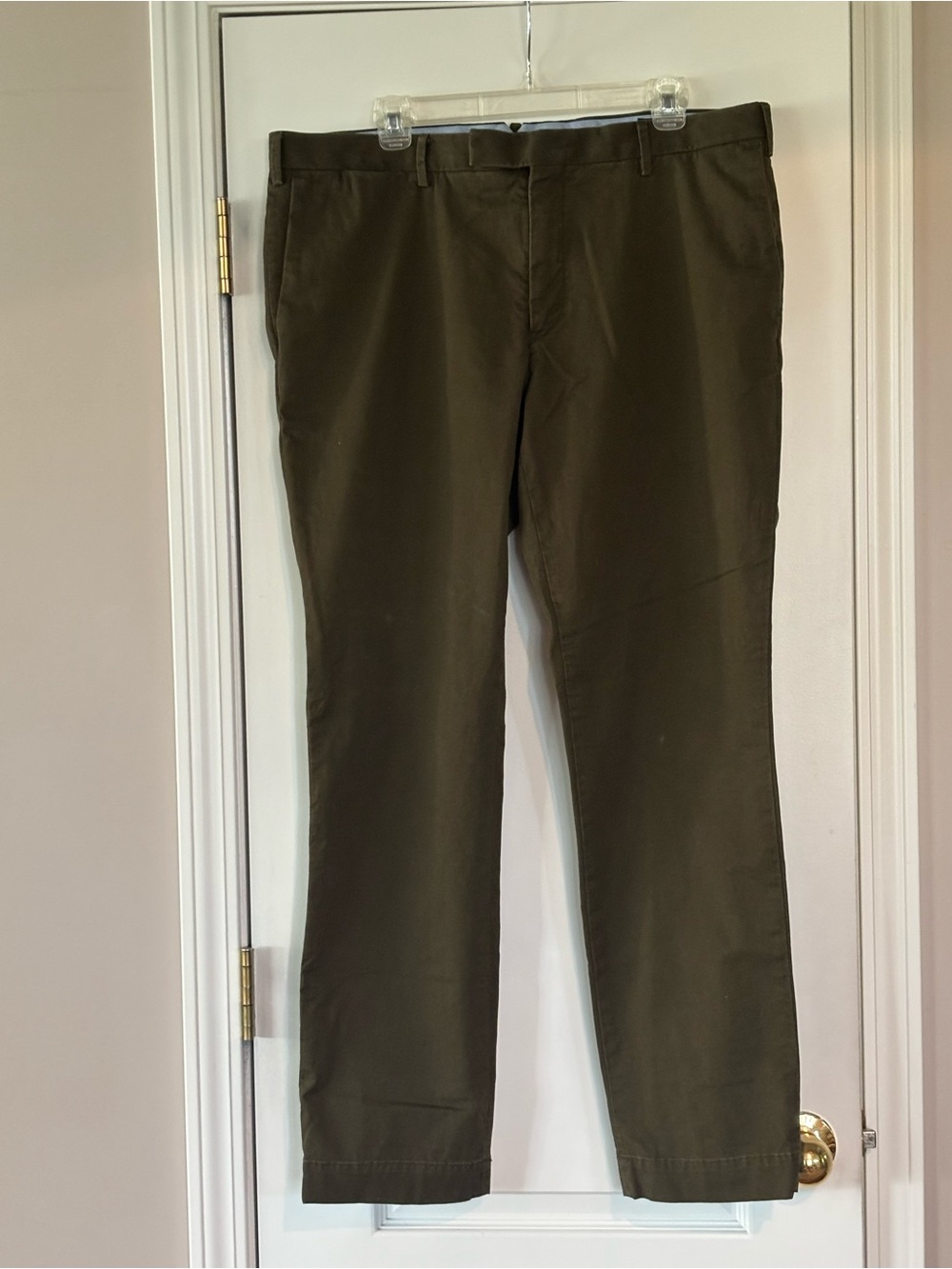 Polo Ralph Lauren Men's Olive Straight-Leg Pants 38 x 32